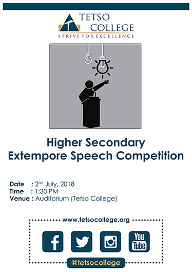 extempore speech competition meaning