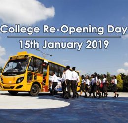 College re-opening day 2019