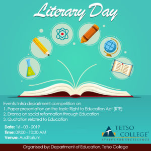 Literary Day @ Tetso College Auditorium