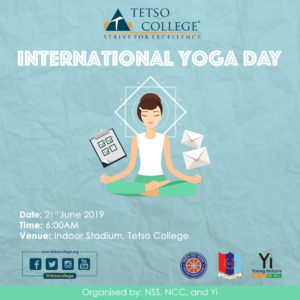 NSS, NCC & Yi to observe International Yoga Day @ Indoor Stadium