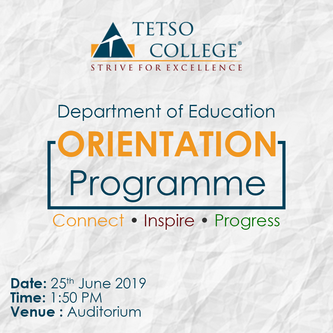 Education Department Orientation Programme