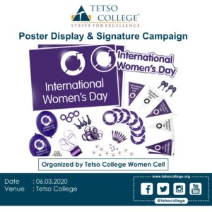 Poster Display & Signature Campaign @ Tetso College