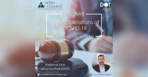 Webinar on Legal Implications of Covid-19 @ Google Meet