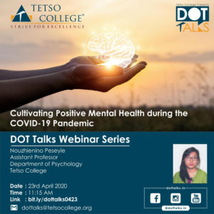 DOT Talks Webinar Series | Cultivating Positive Mental Health during the COVID-19 Pandemic @ Google Meet