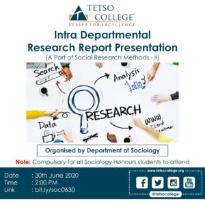 Intra Departmental Research Report Presentation