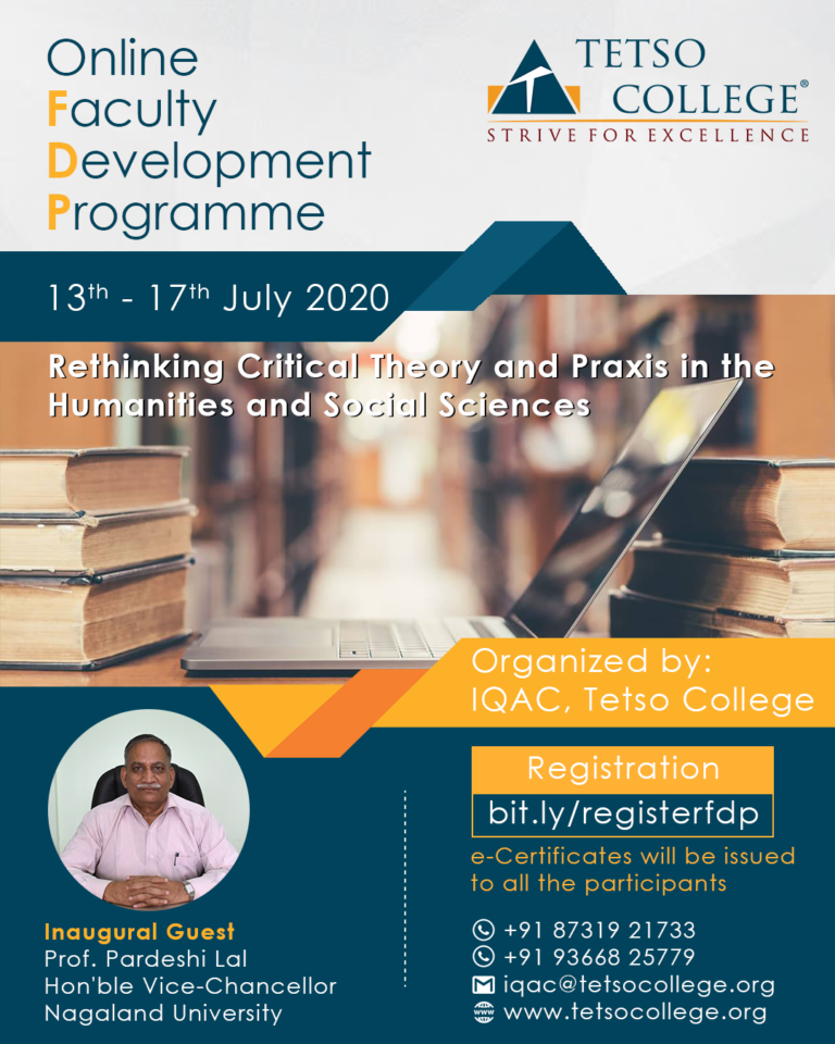 Five Day Online Faculty Development Programme (FDP) On Rethinking