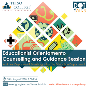 Educationist Orientamento: Counselling and Guidance Session @ Google Meet