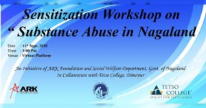Sensitization Workshop on 'Substance Abuse in Nagaland' @ Zoom