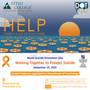 Working Together to Prevent Suicide | DOT Talks Student Webinar Series