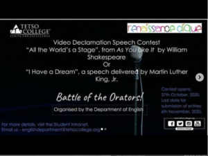 Renaissance Clique | Video Declamation Speech Contest