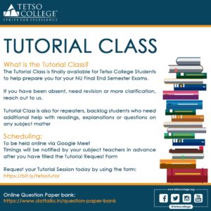 Free Tutorial Classes - UG