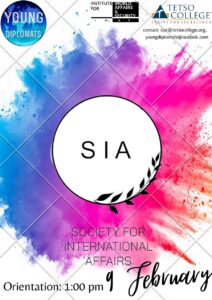 Society of International Affairs (SIA) ORIENTATION PROGRAMME