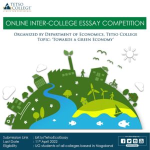 Online Inter-College Essay Competition on the topic “Towards a Green Economy”