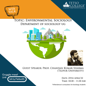 Web Talk on 'Environmental Sociology' @ Google Meet