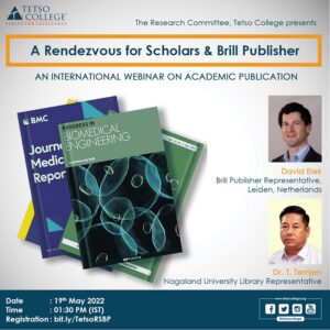International Webinar on Academic Publication titled 'A Rendezvous for Scholars and Brill Publisher' @ Google Meet