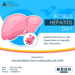 World Hepatitis Day | Red Ribbon Club in collaboration with CIHSR @ Auditorium