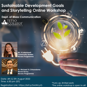 Sustainable Development Goals and Storytelling Online Workshop