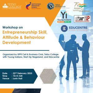 Workshop on Entrepreneurial Skill, Attitude & Behaviour Development @ Lorin Hall