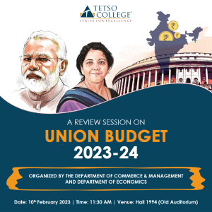 A Review on Union Budget 2023-24 @ Hall 1994 (Old Auditorium)