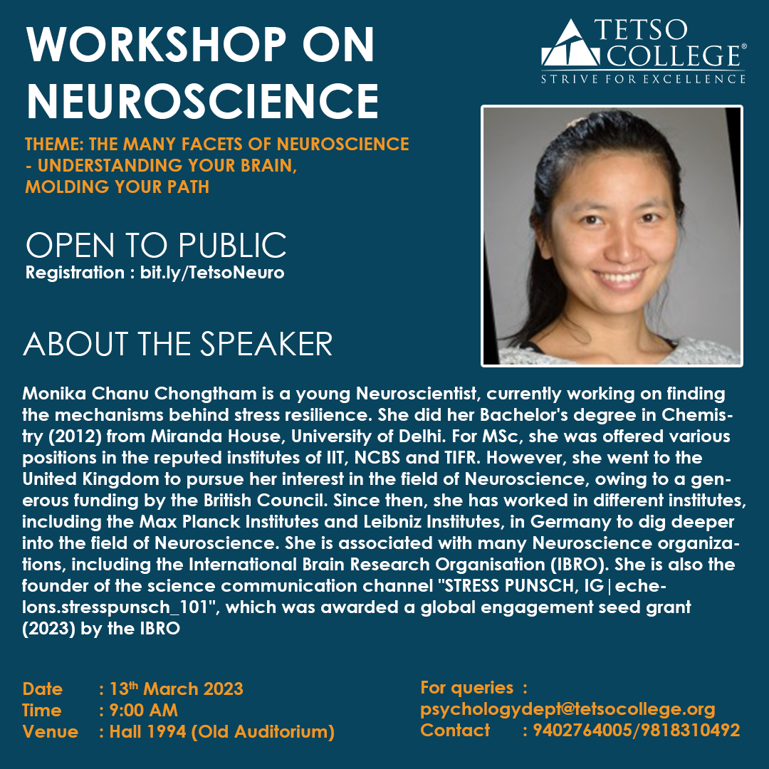 Workshop On Neuroscience On The Theme: 'The Many Facets Of Neuroscience ...